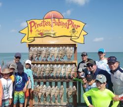 Group of 12 people fishing in Texas