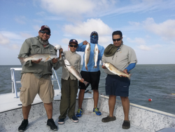 4 anglers fishing in TX