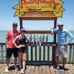 5 fish caught while fishing in TX