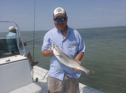 Lone angler fishing in Texas