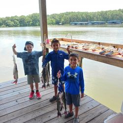 Young anglers shine! Catfish-loaded and cheerful.