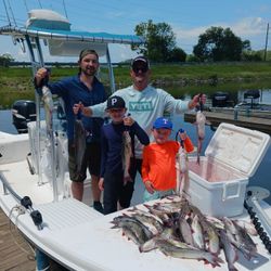 Epic haul of channel catfish on a sunny afternoon!