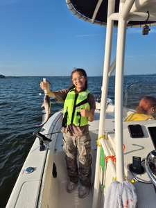 Reeling in the best with this sleek Blue Catfish on a partly cloudy day!