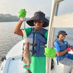Channel catfish caught while fishing in TX