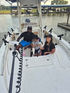 Three people fishing in Willis