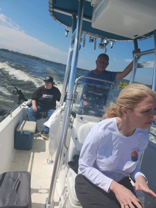 Three people fishing in Willis