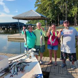 4 channel catfish caught by 4 people in Willis