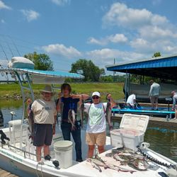 3 hardhead sea catfish and blue catfish caught in TX