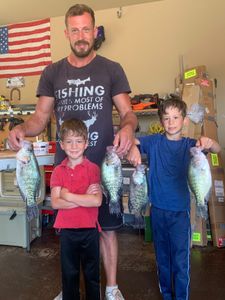 3 crappie fish caught in AR