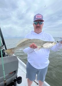 Speckled trout caught fishing in Corpus Christi TX waters from boat