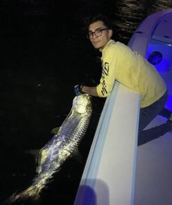 Angler fishing on beach in Miami Beach