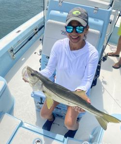 A person fishing in Miami Beach