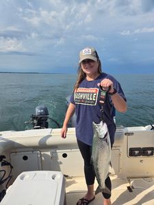 Coho Salmon caught while fishing in Cleveland