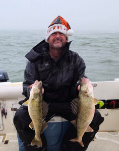 Two fishermen catching fish in Cleveland