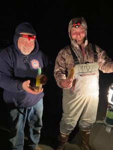 Two people fishing in Oregon