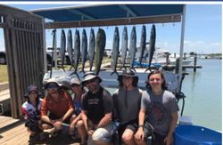 Three big fish caught while fishing at South Padre Island