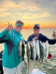 Two anglers fishing in TX