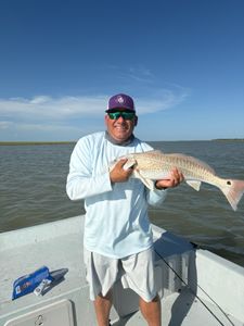 Redfish caught during fishing trip in Rockport