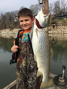 East Tennessee lakes fishing, Trout Run 2023