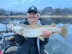A single rainbow trout caught while fishing in TN