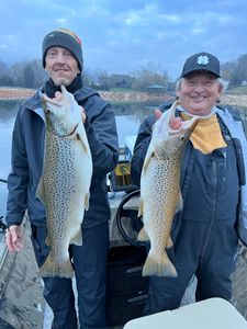 Two sea trout fishing in Tennessee
