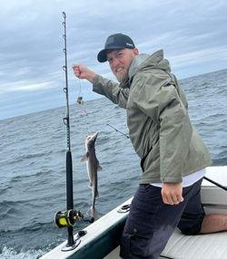 One person fishing in Maine