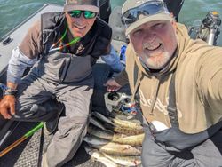 Two people fishing in Detroit