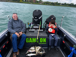 Couple fishing in Detroit
