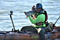Man fishing alone in Texas
