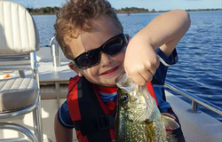 A crappie fish caught while fishing in FL