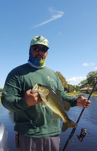 One fisherman fishing in Kissimmee