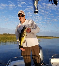 A lone angler fishing in Kissimmee