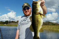 A lone fisherman with a big catch of 21-inch fish in FL
