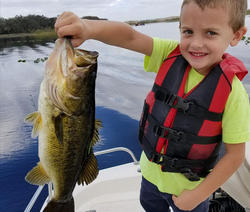 Angler with 15-inch fish in Kissimmee
