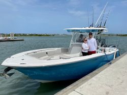 Two people enjoying a fishing trip in St. Augustine