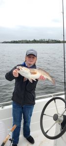 One person fishing on Johns Island