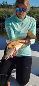 Angler enjoying a fishing tour on Johns Island