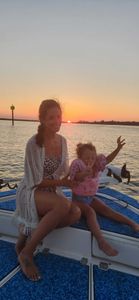 Two people enjoying a fishing tour in South Carolina