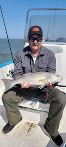Angler catches a large redfish in South Carolina