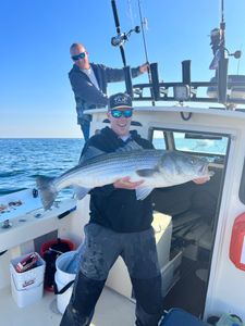 Chasing lines along the Manasquan River.