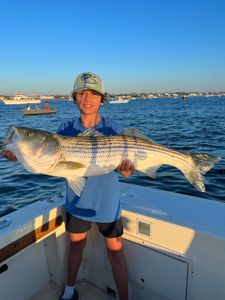 Striped bass caught during fishing tour in Manasquan