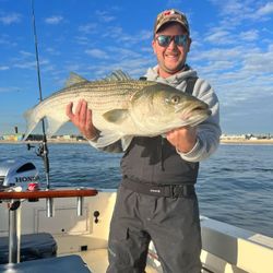 Striped bass caught while fishing in NJ