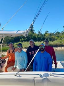 Five people fishing in Osterville