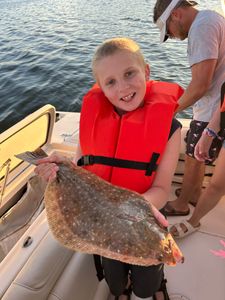 Successful summer flounder fishing trip in MA