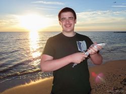 Person fishing in Cape May