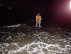 A person fishing in New Jersey
