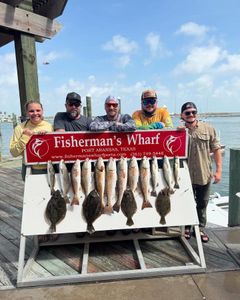 9 fish caught by 5 people in Corpus Christi, best fishing day
