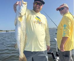 Speckled trout catch from fishing trip in Corpus Christi TX waters
