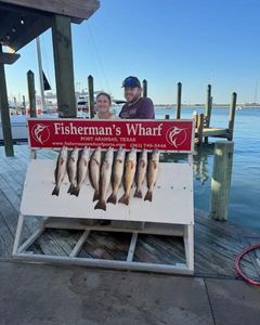 Two people fishing in Corpus Christi