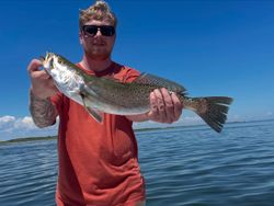 Spotted Weakfish, a 27-inch fish, caught in Corpus Christi